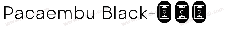 Pacaembu Black字体转换